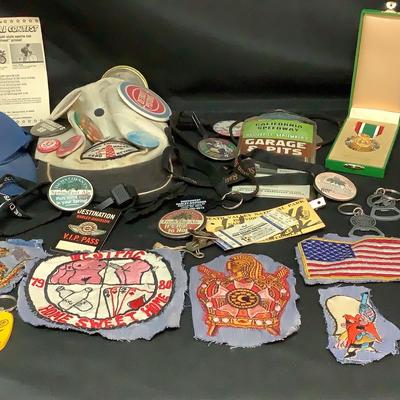 Vintage Patches,Saudi Arabian Kuwait Liberation Medal, Ticket Stubs and More 