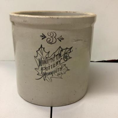 Monmouth Pottery Crock "3"