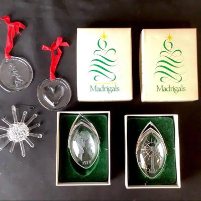 Madrigals Christmas Onrnaments by Ball,