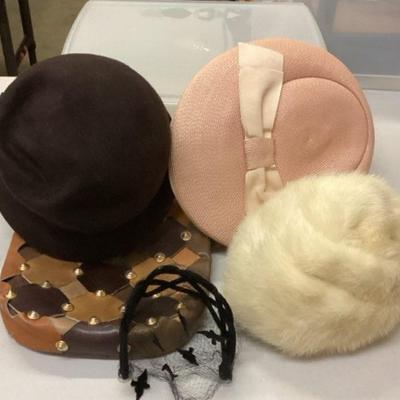 Boho Leather Bag Made in Spain/Vintage Hats 
