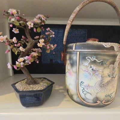 As115 japanese moriage dragonware
