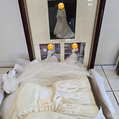 As116 vintage wedding gown circa 1955