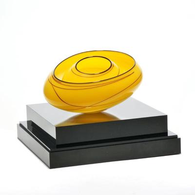 DALE CHIHULY (AMERICAN, B. 1941) | Yellow Baskets
Overall: h. 11.5 x w. 10.5 x d. 10.5 in. (with acrylic case)
