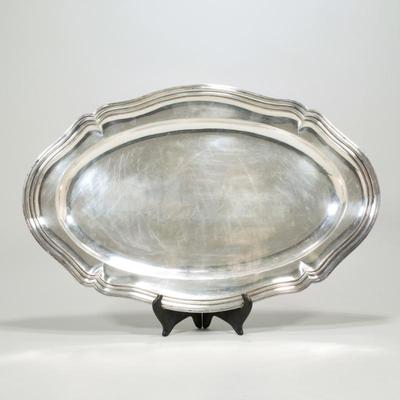 EUGEN MARCUS (GERMAN, EARLY 20TH CENTURY) SILVER TRAY |Large silver tray, marked on verso "Eugen Marcus" and...