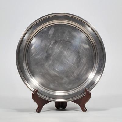 RANDHAL ROUND STERLING SILVER TRAY | Stamped "Randahl 1473/12 Sterling" on bottom; 22.51 ozt
dia. 12 in.
