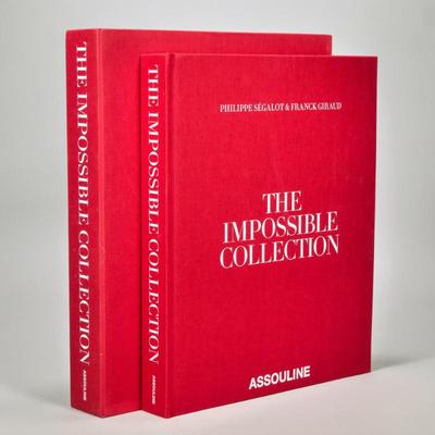 THE IMPOSSIBLE COLLECTION, ASSOULINE, LINEN BOUND IN CLAMSHELL BOX | in a linen box, showcasing famous artwork throughout the century....