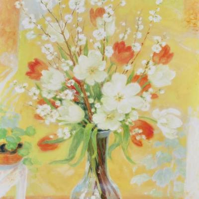 LE PHO (FRENCH/VIETNAMESE, 1907-2001) | Floral Still Life
Oil on canvas
Signed lower right
46 x 35.25 in. stretcher
h. 53 x w. 42.5 x d....