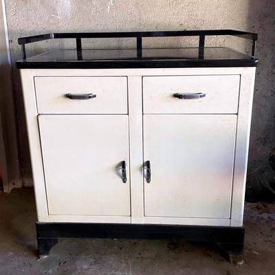 Vintage Steelux Industrial Metal Cabinet 