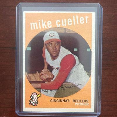 1959 Topps Baseball Card. Mike Cueller - Cincinnati Reds. Card #518