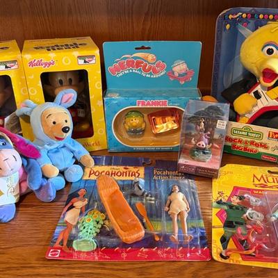Boxed Disney Action Figures, Plush & Other Collectibles (9 Count) 