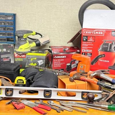 Hand & Power Tools Cleanout With Craftsman Vacuum, Ryobi, Etc