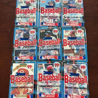 9 1988 Donruss Cello Sealed/Unopened Cello Packs
