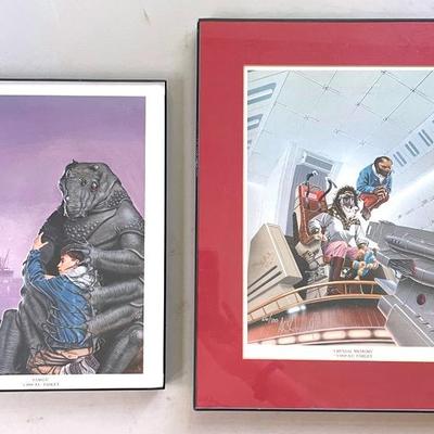 A.C. Farley Art Prints “Crystal Memory” And “Family”, Signed And Numbered 