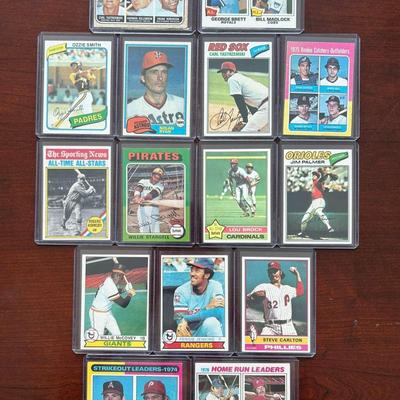 Vintage Baseball Cards.  Carl Yastrzemski, Frank Robinson, Nolan Ryan, Mike Schmidt and More