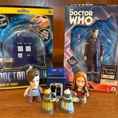 Doctor Who Collectibles (9 Count) w/ Rare Barnes & Nobles 11th Doctor Exclusive Figure
