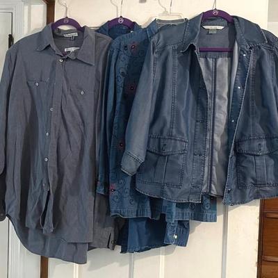 Denim Shirts, Gender Neutral Sizes L-XL (4)