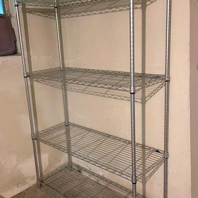 Two Chrome NSF Shelving Units