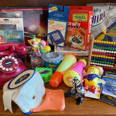 Assorted Vintage Toys & Games (Large Tote/Tub Full)
