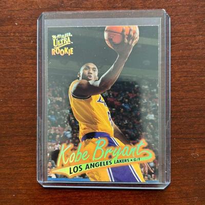 1996 Fleer Ultra Kobe Bryant Rookie Basketball Card. Card #52