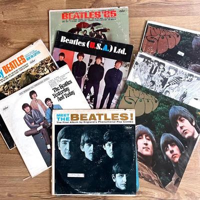 Early Beatles Vinyl Albums 