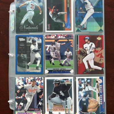 Over 170 Vintage Baseball Cards. Greg Maddux, Derek Jeter, Cal Ripken Jr., Inserts, and More
