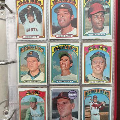 Over 350 1972 Topps Baseball Cards