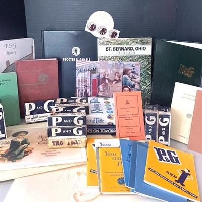 Procter And Gamble Collectibles With Employee Books From 1940s, Vintage Ivory Soap Bars 