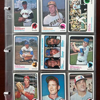 Over 100 1973 Topps Baseball Cards