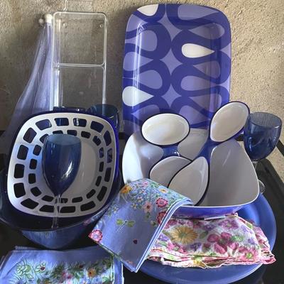 Blue Resin Serveware With Guzzini 