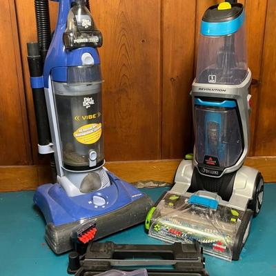 Dirt Devil Vibe Upright Vac and Bissel Pro Heat 2X Revolution Pet Pro Cleaner