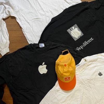 Vintage Apple T Shirts (4) with Apple Camp Cap