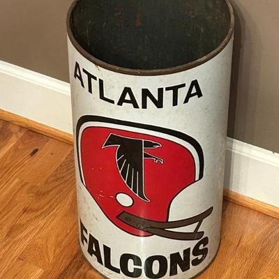 Sale Photo Thumbnail #38: Vintage Atlanta Falcons Umbrella Holder  / Waste Basket
