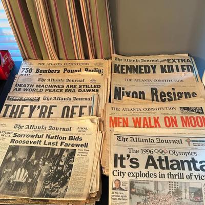 Sale Photo Thumbnail #39: Original Vintage Newspapers of Top World Events