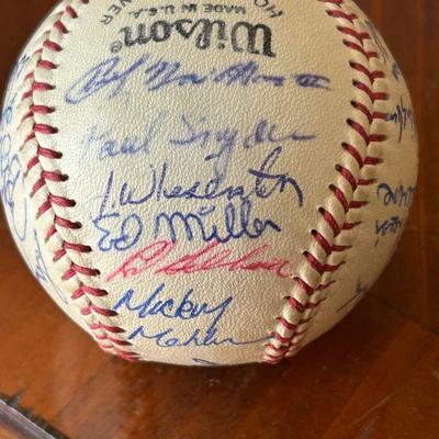 Atlanta Braves 1970's Signed Team Ball