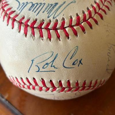 1990's Atlanta Braves Team Signed Baseball