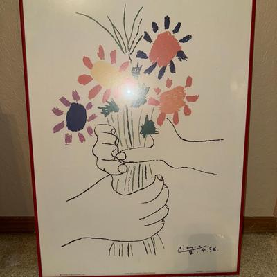 Hand With Flowers Print 