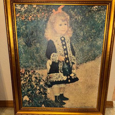 A Girl With A Watering Can Print 