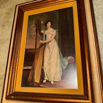 Sully “Lady With A Harp” Print 