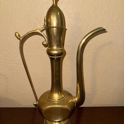 Brass Hinged Teapot
