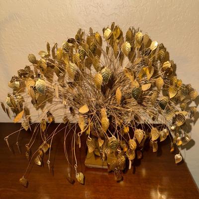 Vintage Brass Leaf Tree
