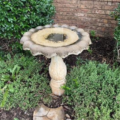 Concrete Bird Bath
