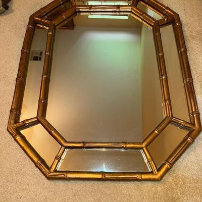 Gilded Bamboo Mirror 