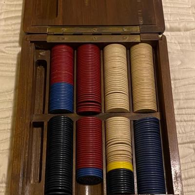 Vintage Poker Chip Set