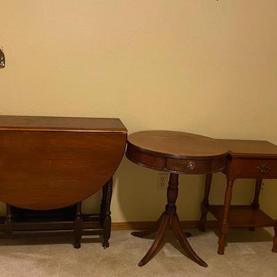 Wooden Table Trio