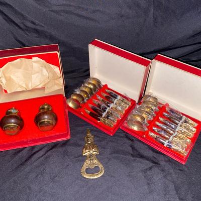 Vintage Brass Set From Thailand 