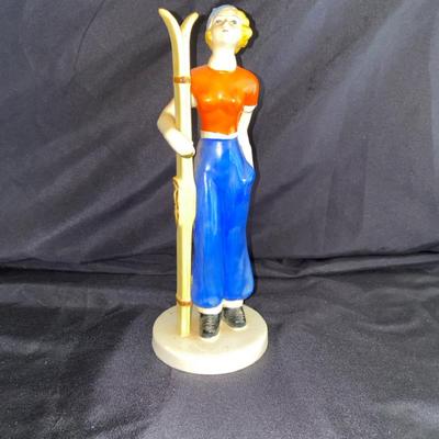 Ski Girl Figurine