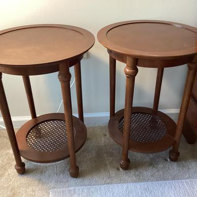 Pair Of Round Side Tables