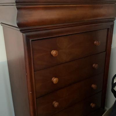 Dark Wood, Four Drawer Chest