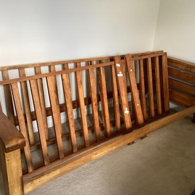 Futon With Wood Base