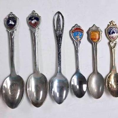 Assortment of Souvenir Spoons